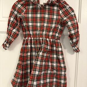 Crewcuts Red and White Plaid Kids Dress